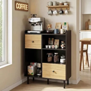 Narrow Coffee Bar Cabinet